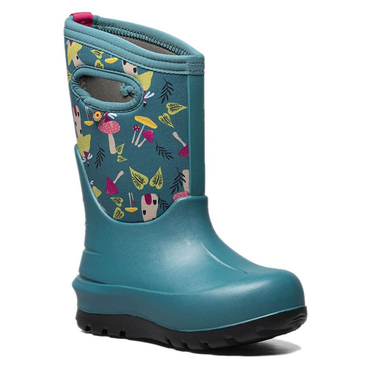 Bogs Kids Neo-Classic Teal Mushrooms