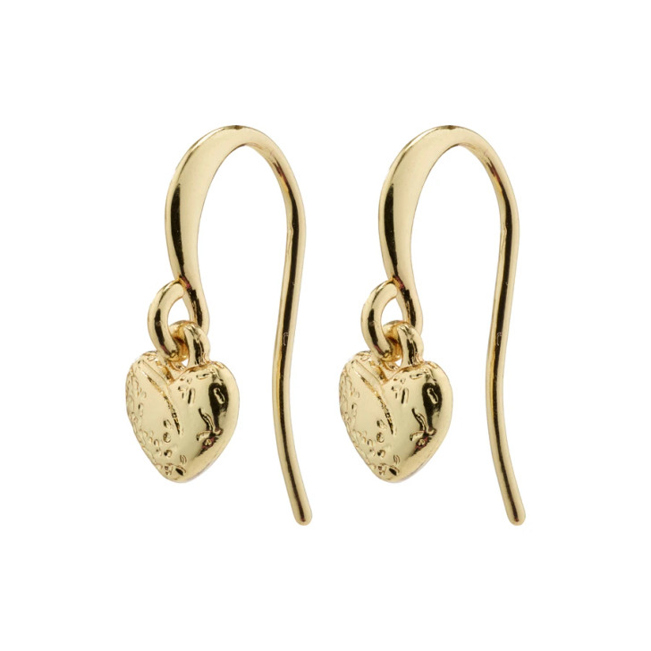 Pilgrim Gold Plated Jayla Small Heart Earrings