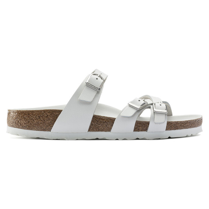 Birkenstock Franca White Leather Narrow