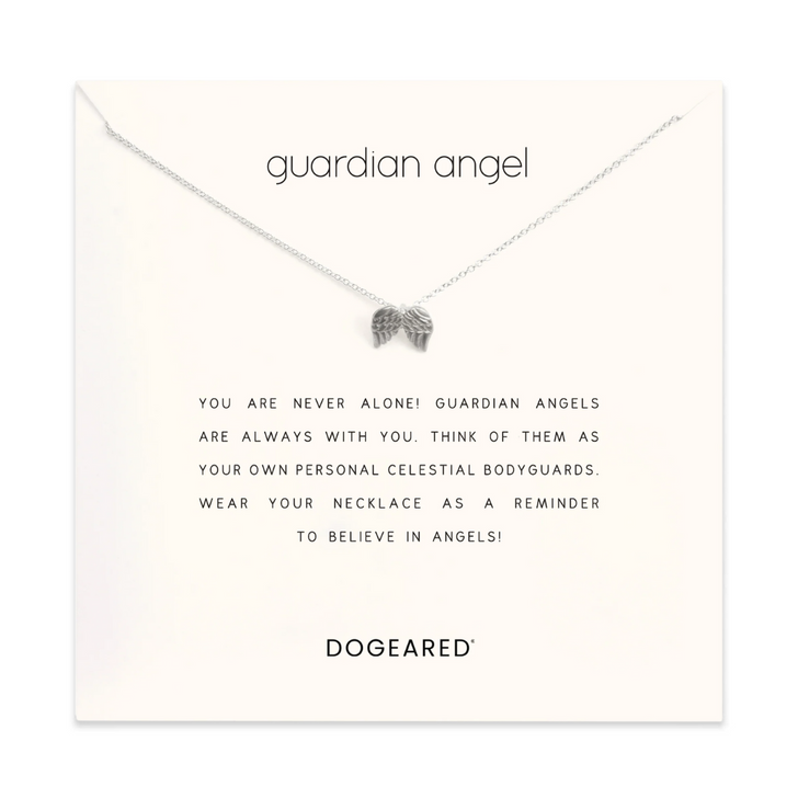 Dogeared Guardian Angel Wings Necklace Silver