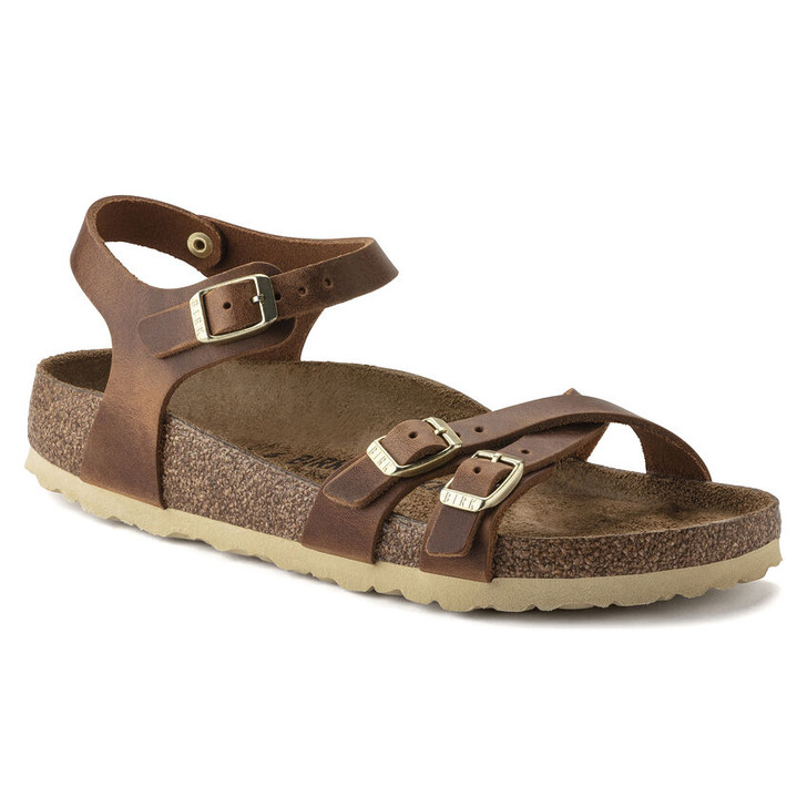 Birkenstock Kumba Oiled Leather Cognac Regular