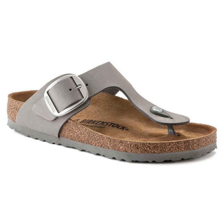 Birkenstock Gizeh Big Buckle Nubuck Dove Grey Regular - Starlet