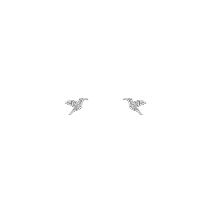 Lost and Faune Sterling Silver Hummingbird Studs