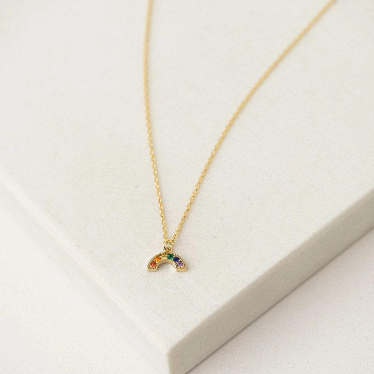 Lover's Tempo Riot Rainbow Necklace Gold