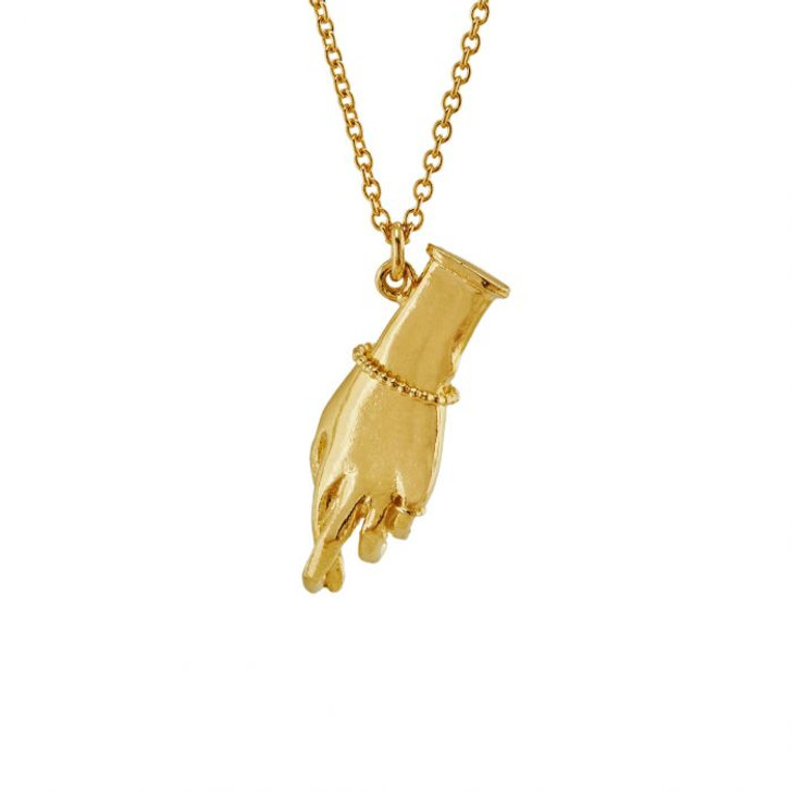Alex Monroe Gold Plated Wish Me Luck Necklace