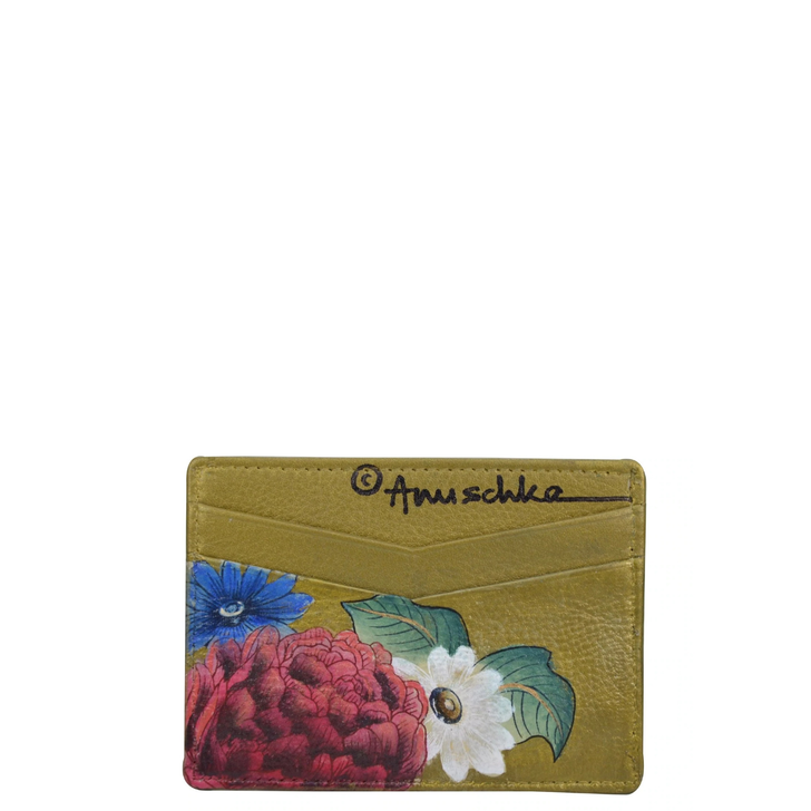 Anuschka Credit Card Case- Dreamy Floral