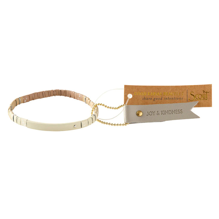 Scout Good Karma Ombre Bracelet Joy & Kindness- Silver/Ivory