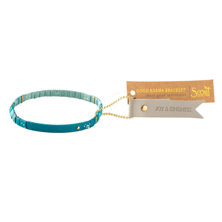 Scout Good Karma Ombre Bracelet Joy & Kindness- Gold/Turquoise