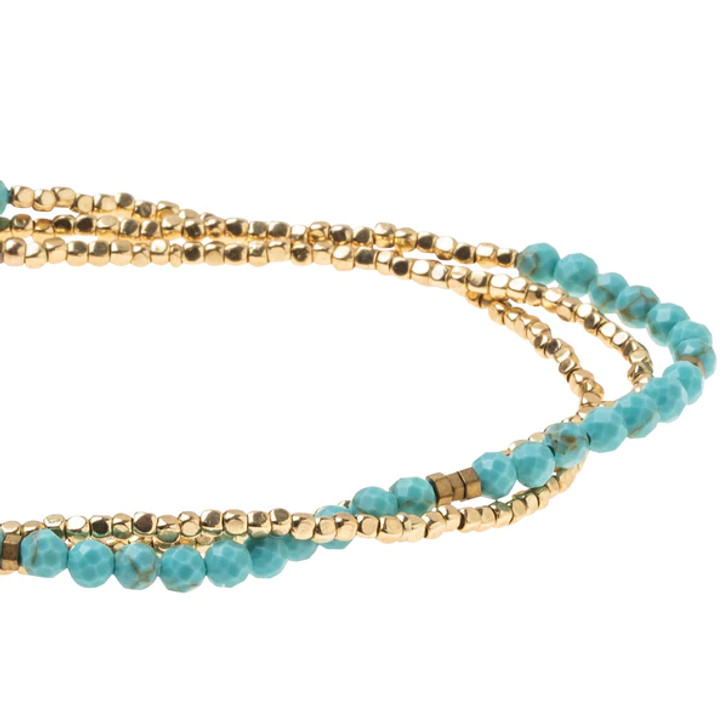 Scout Delicate Stone Bracelet/Necklace - Turquoise