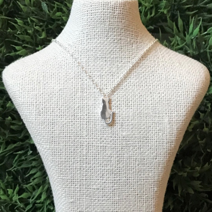 Tashi Silver Cat Necklace