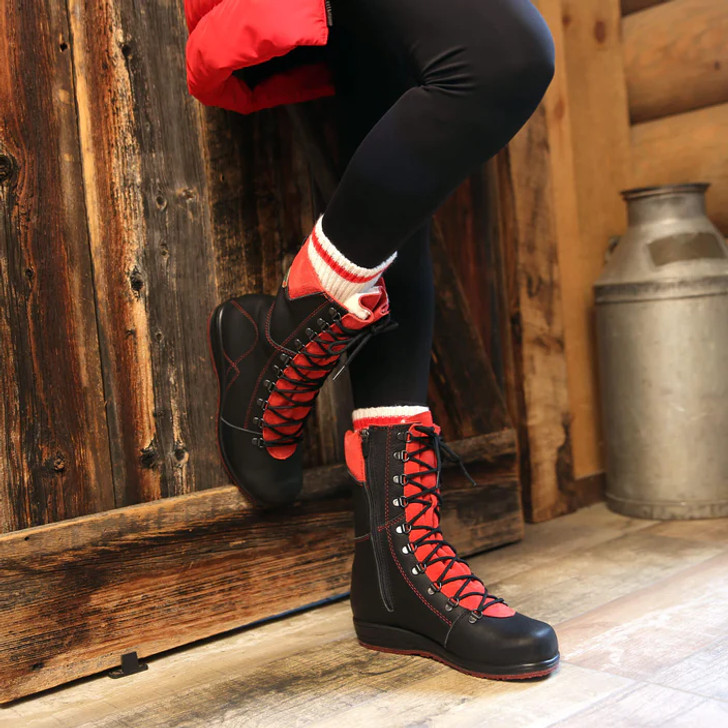 Martino Banff Winter Boots Black/Red