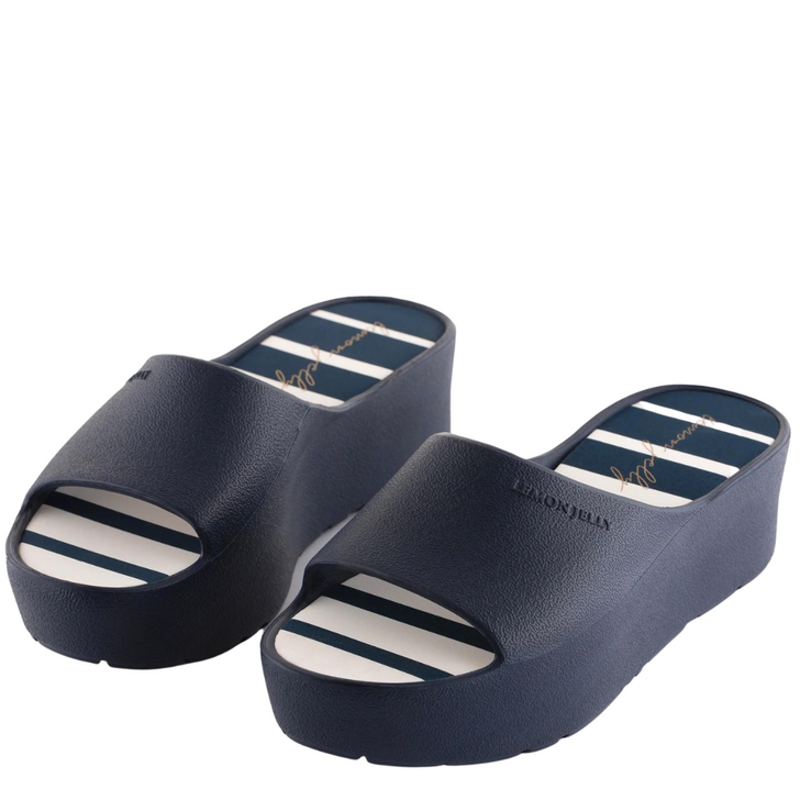 Lemon Jelly Solis Platform Slides Navy