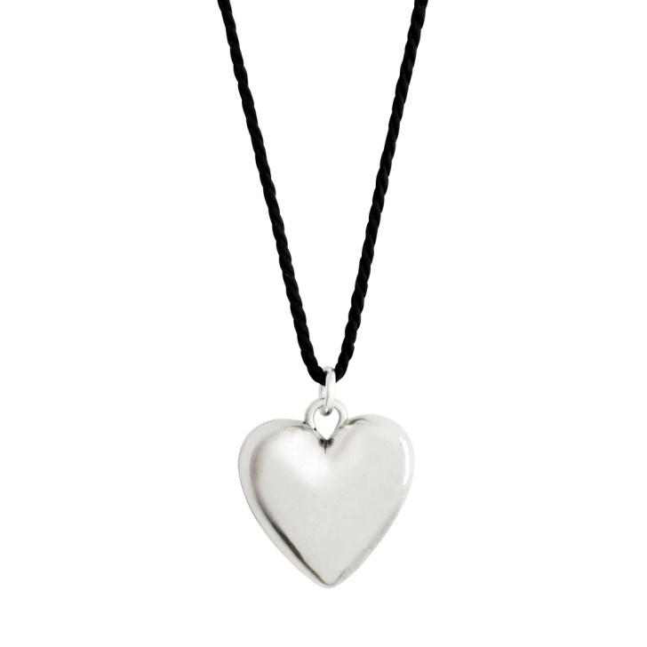 Pilgrim Silver Plated Reflect Large Heart Necklace