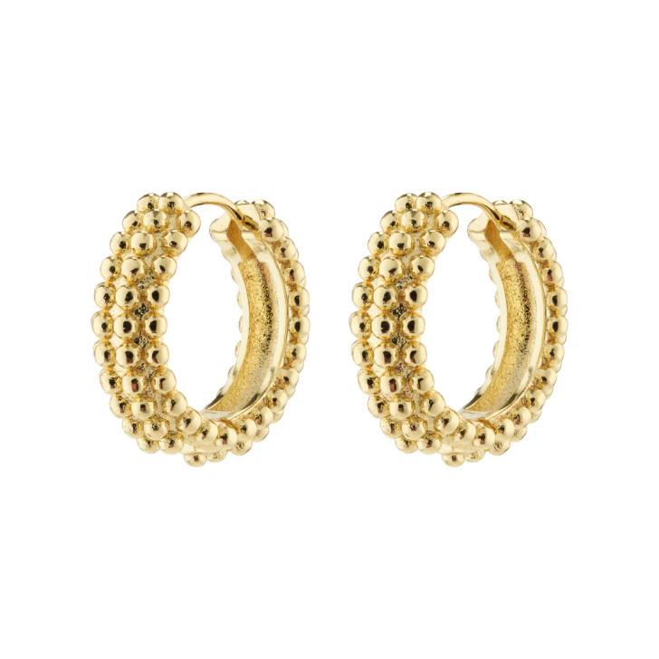 Pilgrim Gold Plated Anitta Bubble Hoops