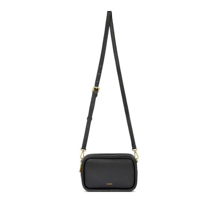 Pixie Mood Erika Crossbody Black Pebbled