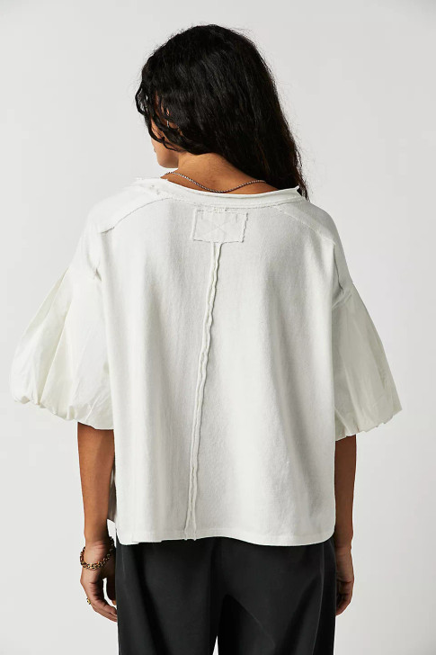 Free People Blossom Tee Optic White