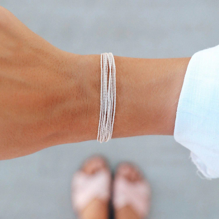 Pura Vida Original Bracelet White