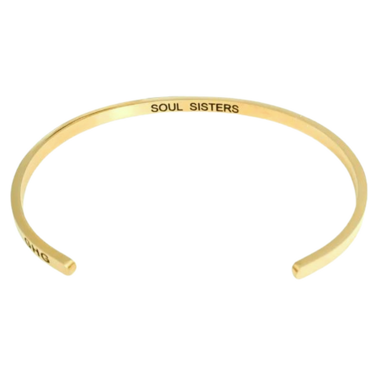 Glass House Goods "Soul Sisters" Gold Bracelet