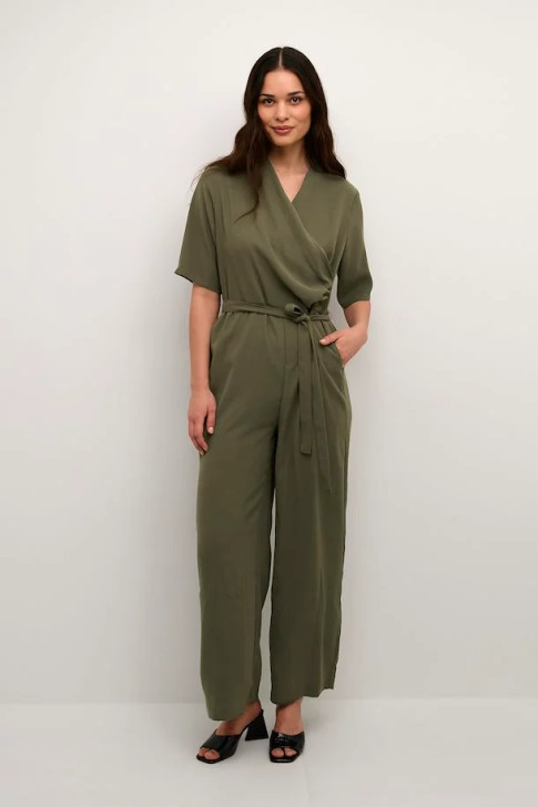 Cream CRCocamia Jumpsuit Sea Turtle Green