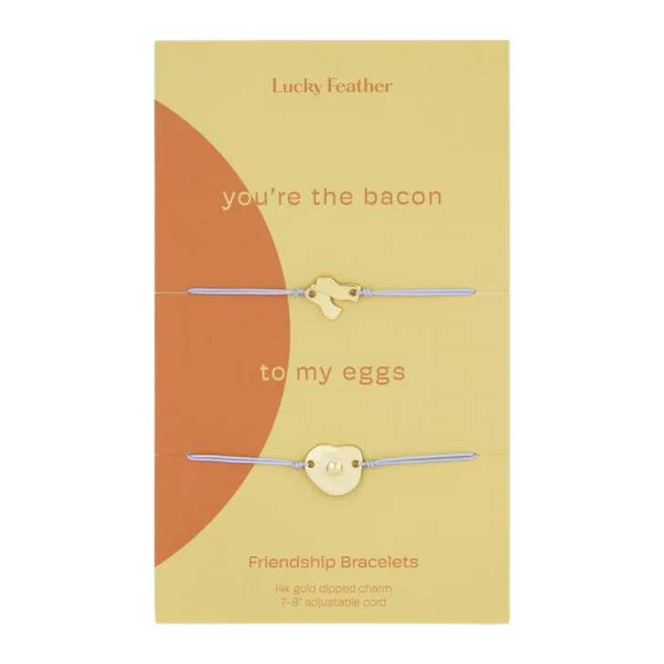 Lucky Feather Bacon & Eggs Friendship Bracelet Set