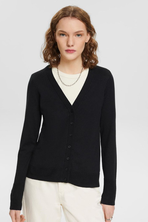 Esprit V-Neck Cardigan Black