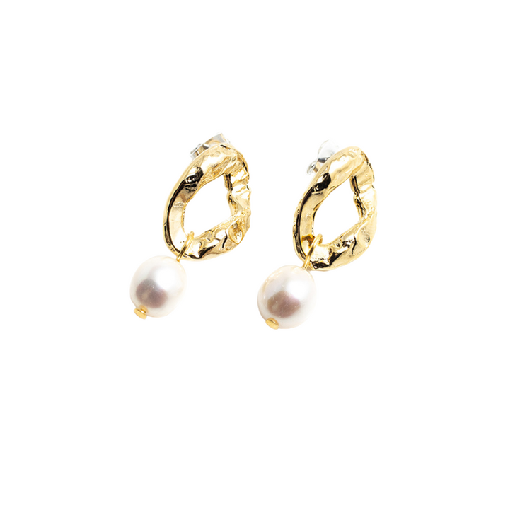 Anne Marie Chagnon Jyde Gold Pearl Earrings