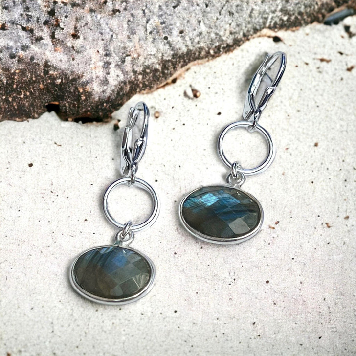 Elizabeth Burry Design Olivia Earrings Labradorite