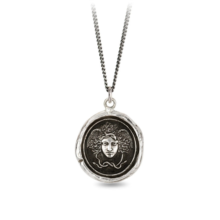 Pyrrha Medusa Talisman Necklace 18"