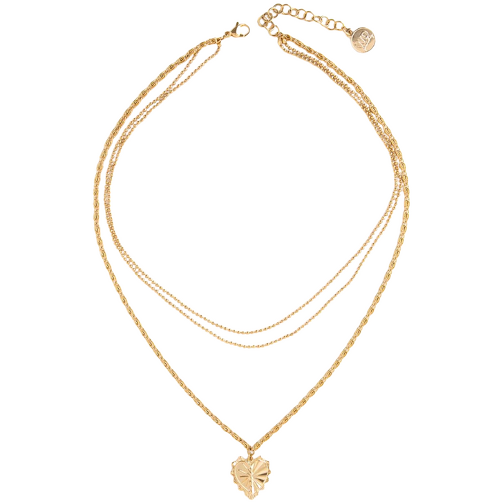wellDunn Hart Gold Heart Necklace