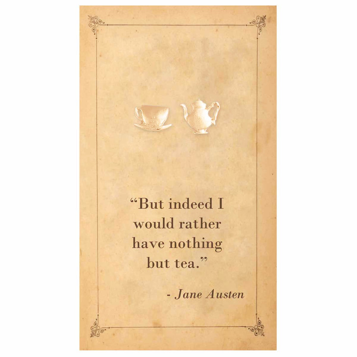Zad Literary Quote Tea Pot Studs