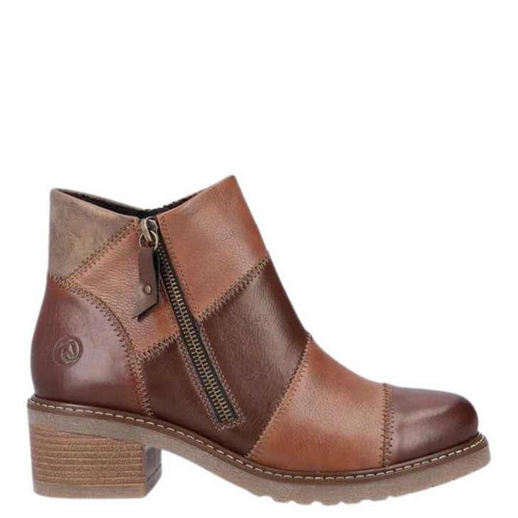 Remonte Aida Patchwork Boots Brown