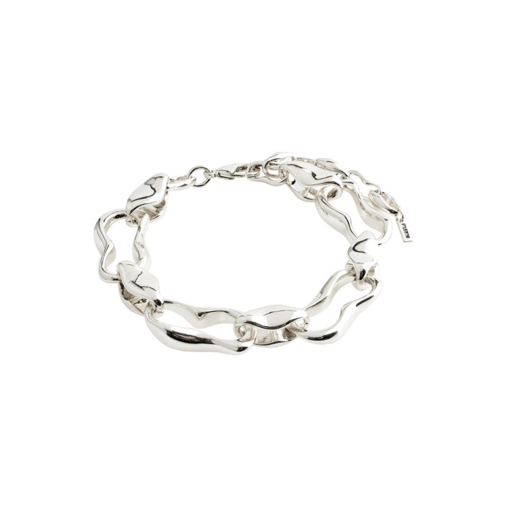 Pilgrim Wave Chunky Chain Silver Plated Bracelet