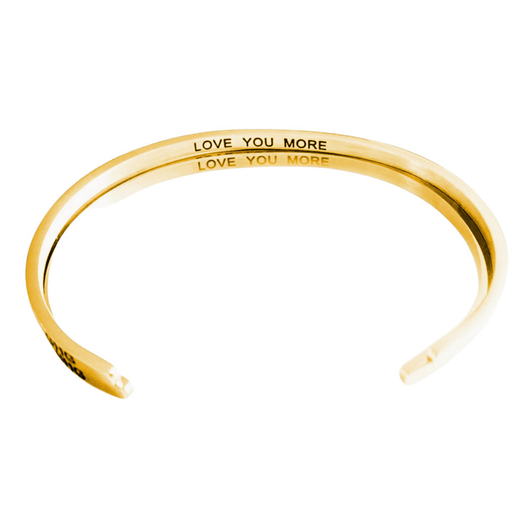 Glass House Goods "Love You More" Gold Bracelet