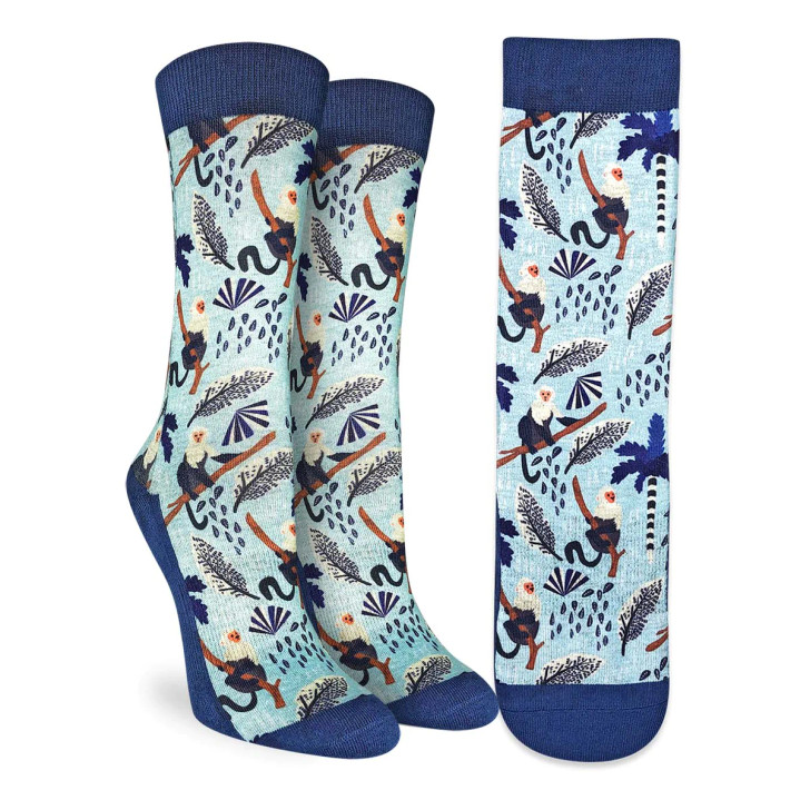 Good Luck Sock Women's Tropical Monkey Socks - Starlet