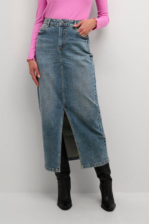 KAFFE KAdana Long Denim Skirt