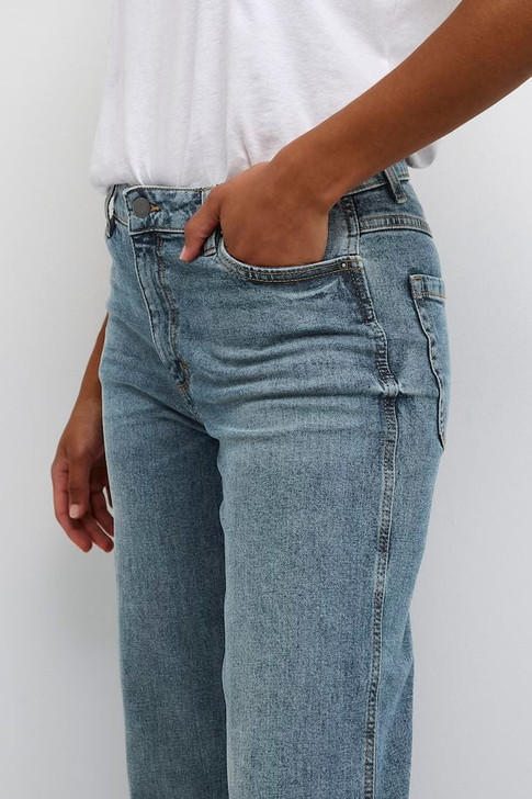 KAFFE KAdana Straight Leg Jeans Blue Denim