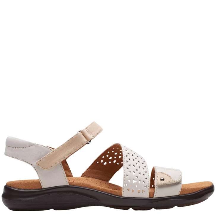 Clarks Kitly Way White Sandals