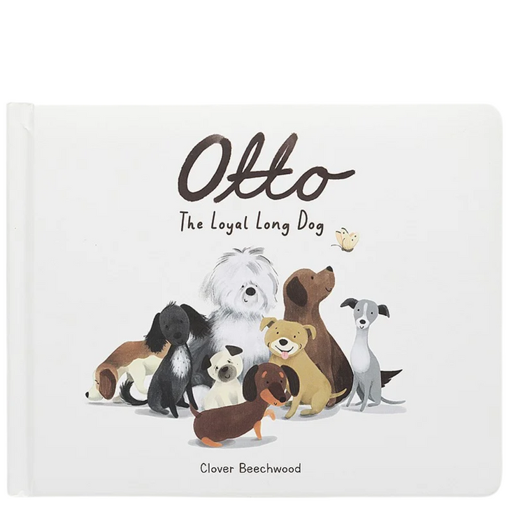 JellyCat Otto the Loyal Long Dog Book