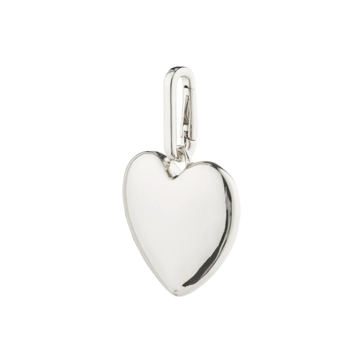 Pilgrim Charm Maxi Heart Pendant Silver