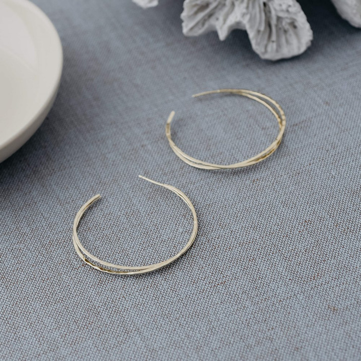 Glee Gold Plated DuoLuxe Hoops
