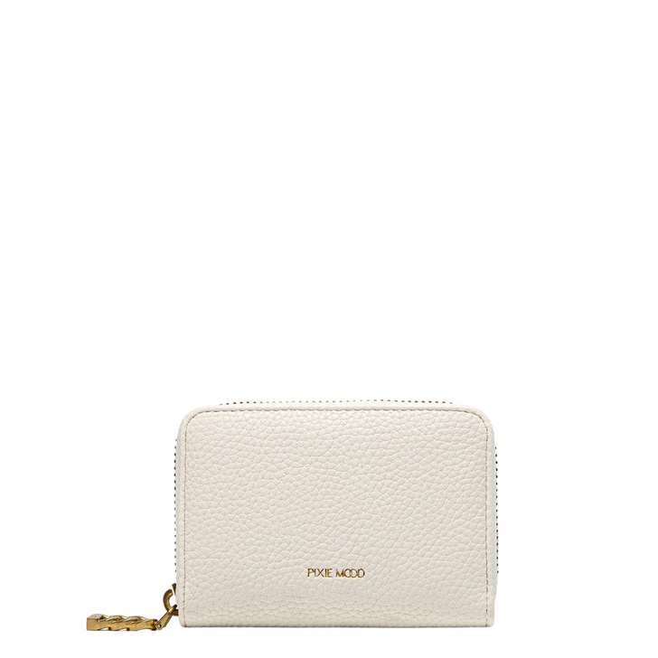 Pixie Mood Kimi Card Wallet Coconut Cream Pebbled