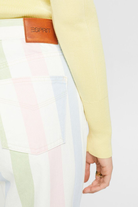 Esprit Retro High-Rise Jeans Pastel Stripes