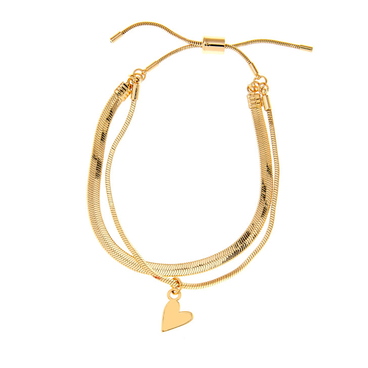 Foxy Originals Rosie Layered Heart Bracelet Gold