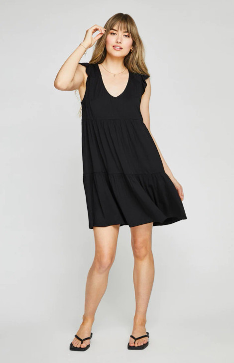 Gentle Fawn Joan Mini Dress Black