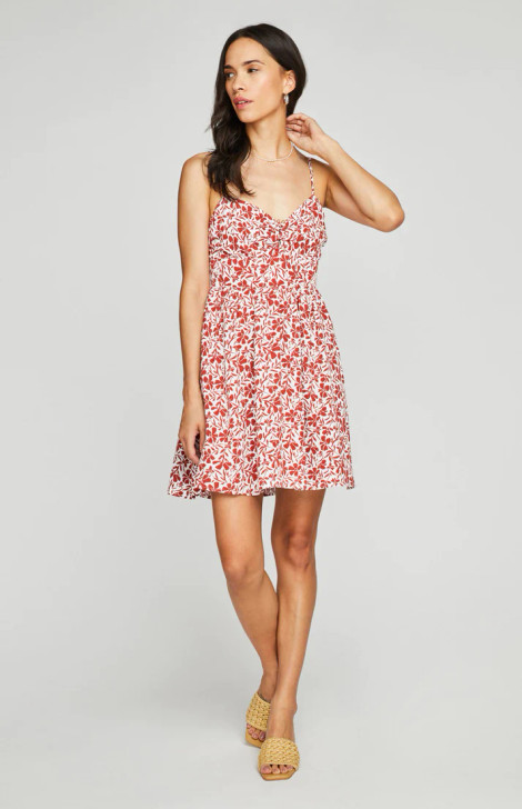 Gentle Fawn Rory Mini Dress Chili Floral