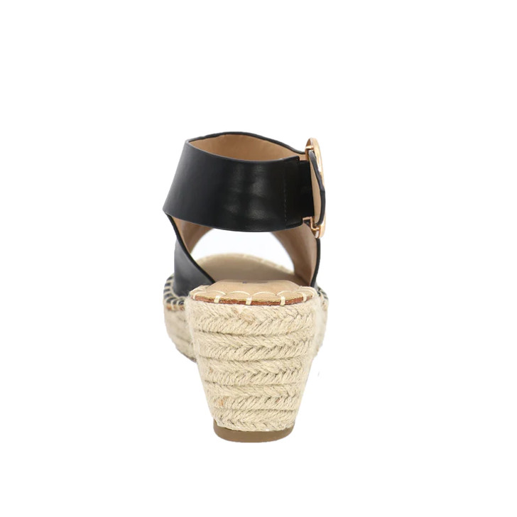 Taxi Madison-01 Wedge Espadrilles Black