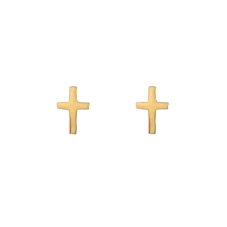 Royce & Oak Cross Studs Gold