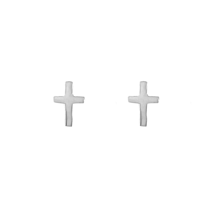 Royce & Oak Cross Studs Silver