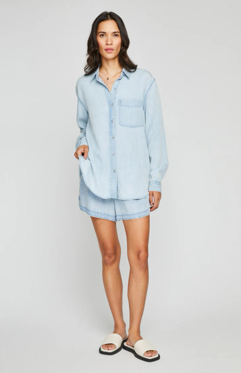 Gentle Fawn Ozzy Shirt Light Blue