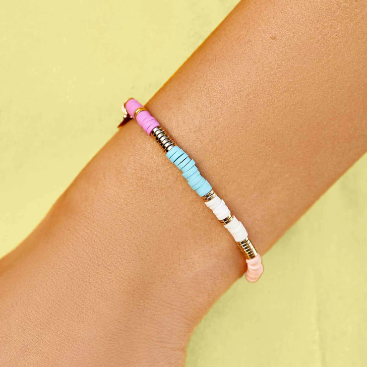 Pura Vida Sunset Stretch Bracelet Purple & Blue